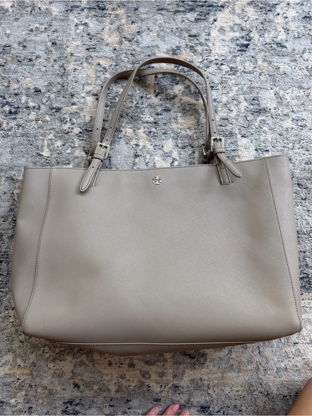 Tory Burch York tote French grey